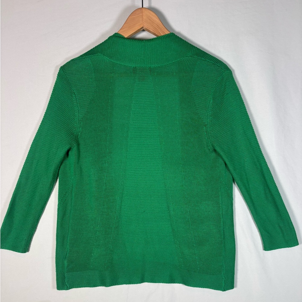 💚 Worthington Green Open-Front Knit Cardigan | Size S - Picture 3 of 6